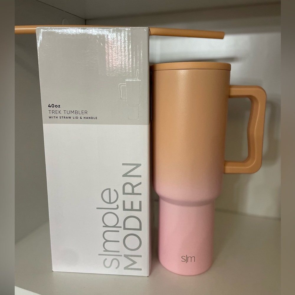 Simple Modern - SWEET PEACH Ombre - 40 oz Trek Tumbler - NWT limited edition
